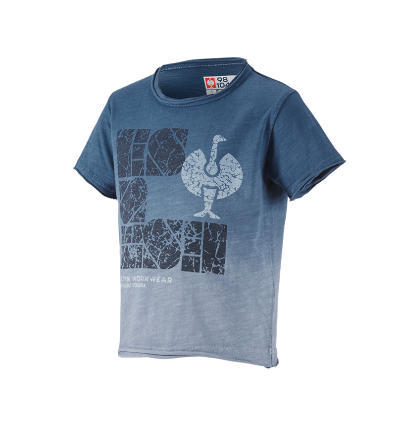 Trička | Svetry | Košile: e.s. Tričko denim workwear, dětská + antická modrá vintage 1