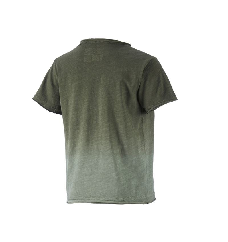 Trička | Svetry | Košile: e.s. Tričko denim workwear, dětská + maskovací zelená vintage 2