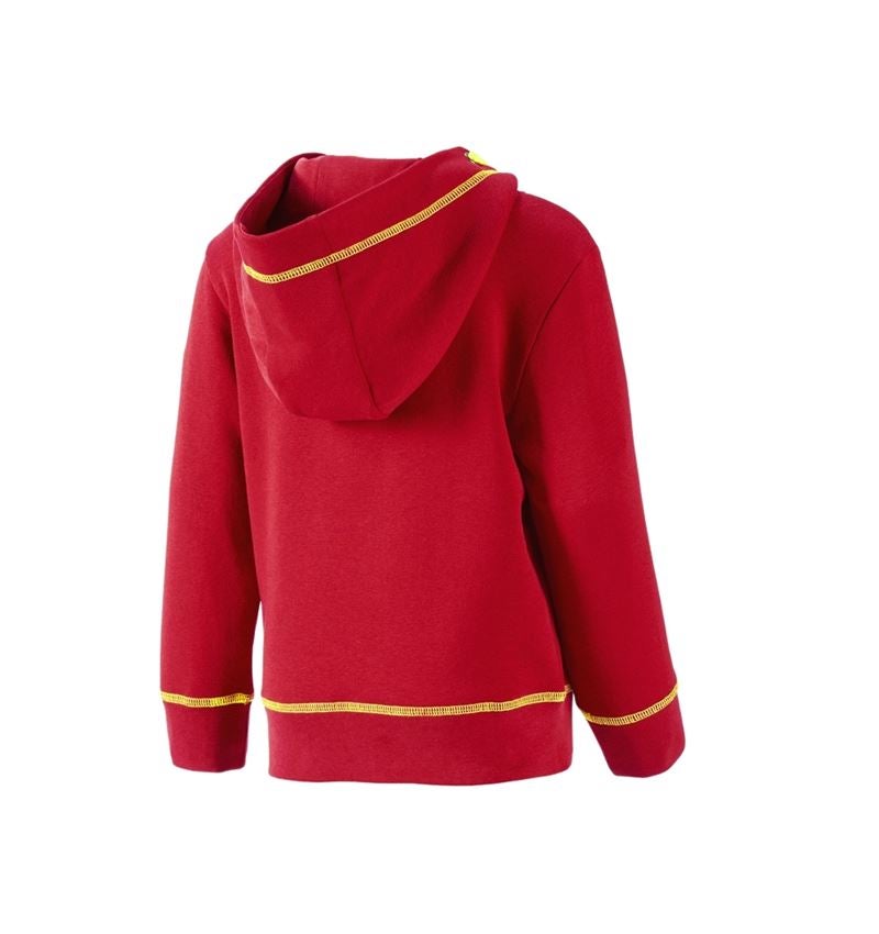 Trička | Svetry | Košile: Hoody-Mikina e.s.motion 2020, dětská + ohnivě červená/výstražná žlutá 1