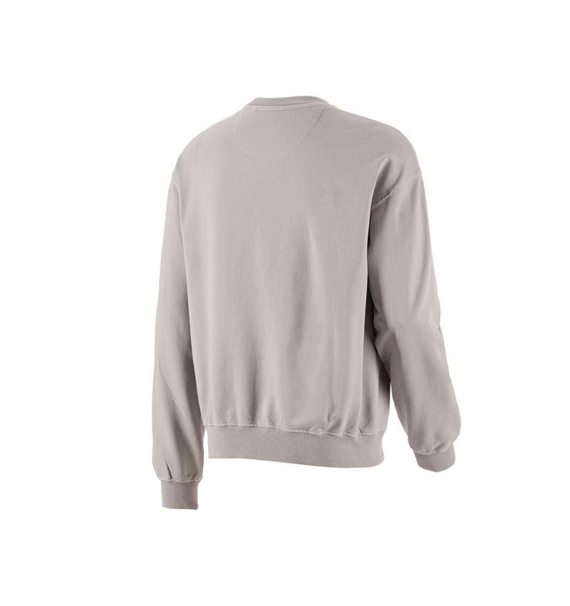 Trička, svetry & košile: Oversize mikina e.s.motion ten + opálově šedá vintage 3