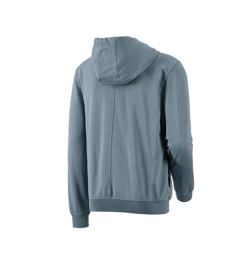 Trička, svetry & košile: Mikina na propínání s kapucí e.s.motion ten + kouřově modrá vintage 3