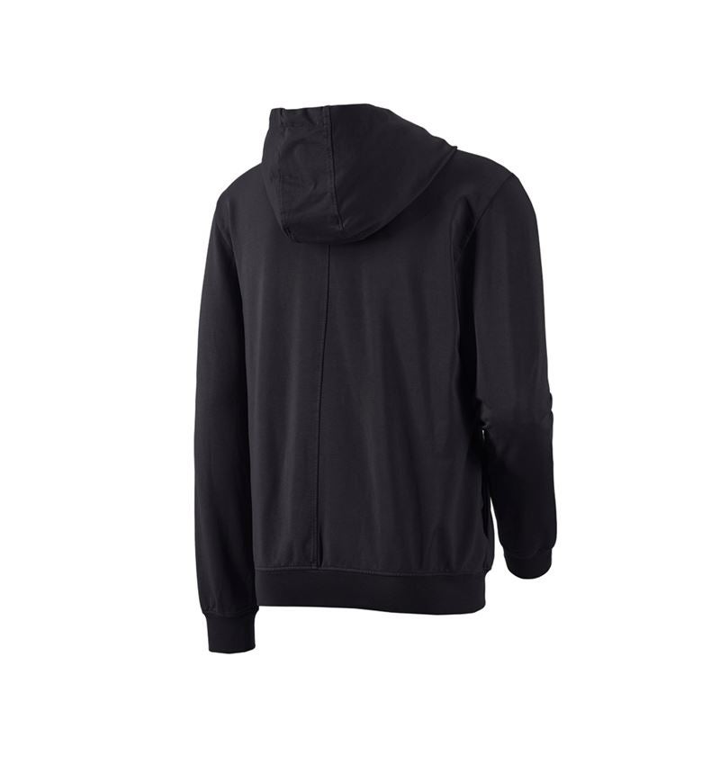 Trička, svetry & košile: Mikina na propínání s kapucí e.s.motion ten + oxidově černá vintage 3
