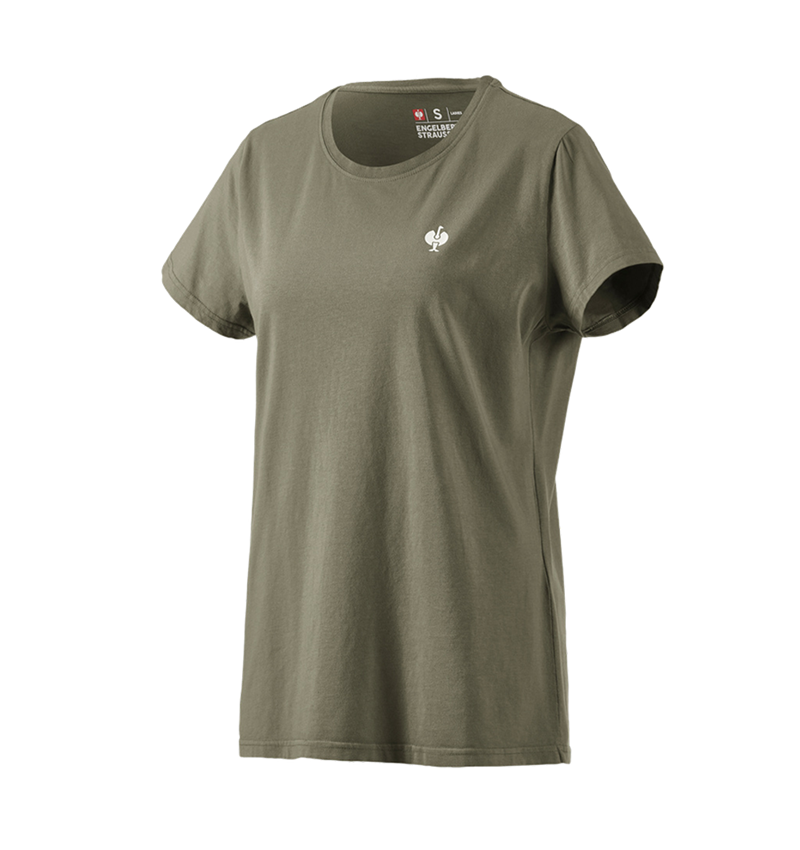 Trička | Svetry | Košile: Tričko e.s.motion ten pure, dámská + rašelinová zelená vintage 3