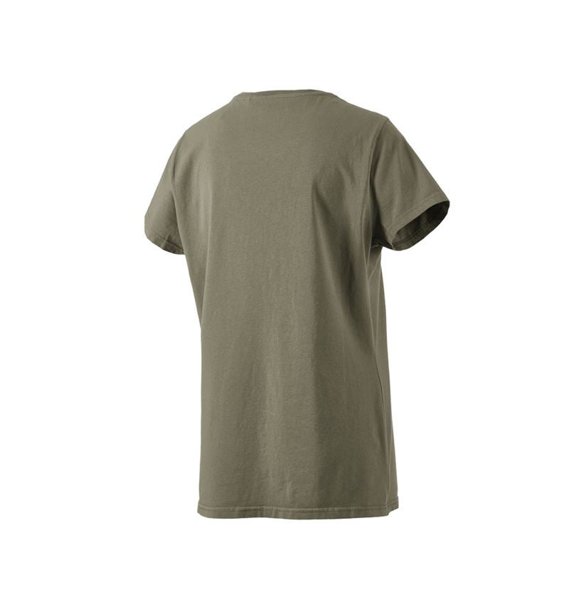 Trička | Svetry | Košile: Tričko e.s.motion ten pure, dámská + rašelinová zelená vintage 4