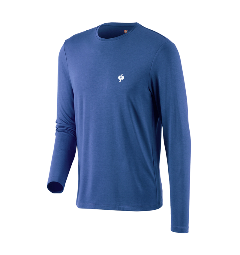Trička, svetry & košile: Modal-Triko s dlouhým rukávem e.s.concrete + alkalická modrá 3
