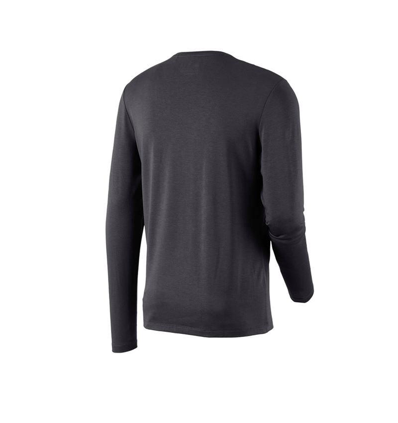 Trička, svetry & košile: Modal-Triko s dlouhým rukávem e.s.concrete + černá 3