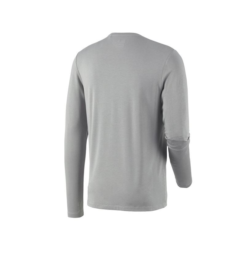 Trička, svetry & košile: Modal-Triko s dlouhým rukávem e.s.concrete + perlově šedá 5