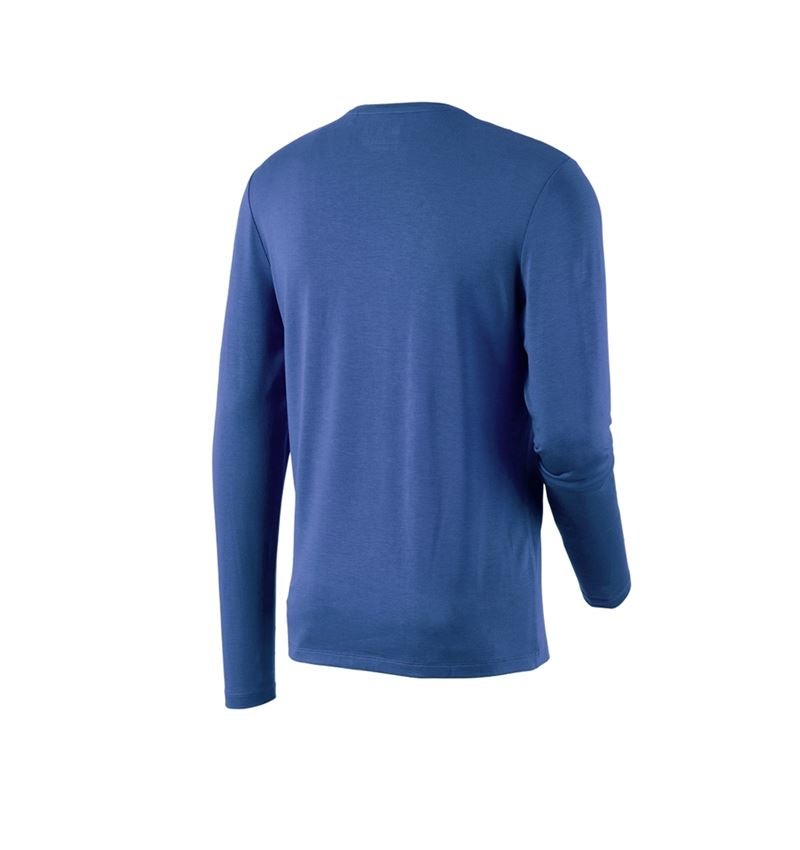 Trička, svetry & košile: Modal-Triko s dlouhým rukávem e.s.concrete + alkalická modrá 4