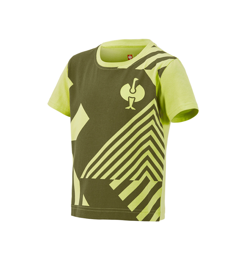 Trička | Svetry | Košile: Tričko e.s.trail graphic, dětské + jalovcová zelená/citronově zelená 2
