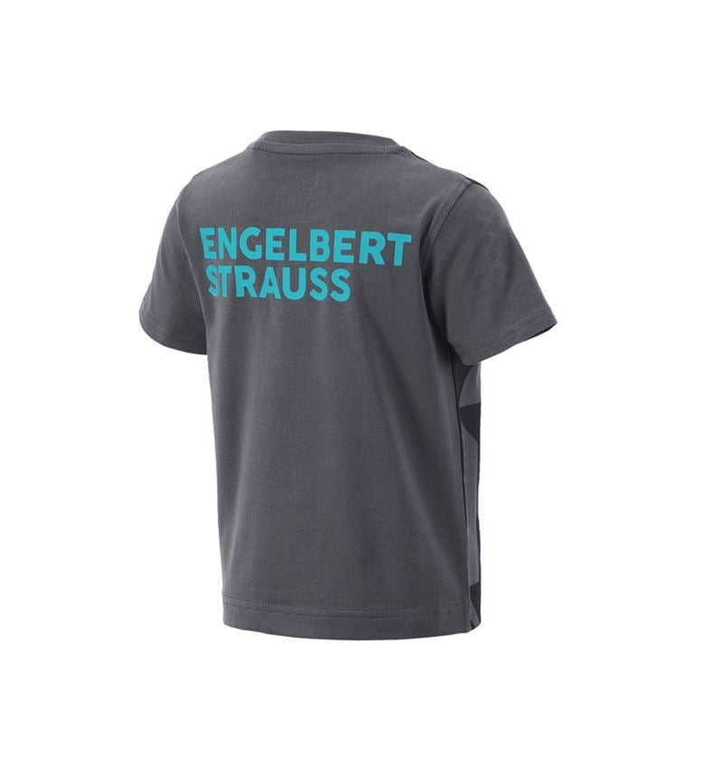Trička | Svetry | Košile: Tričko e.s.trail graphic, dětské + černá/antracit/lazuritová tyrkysová 3