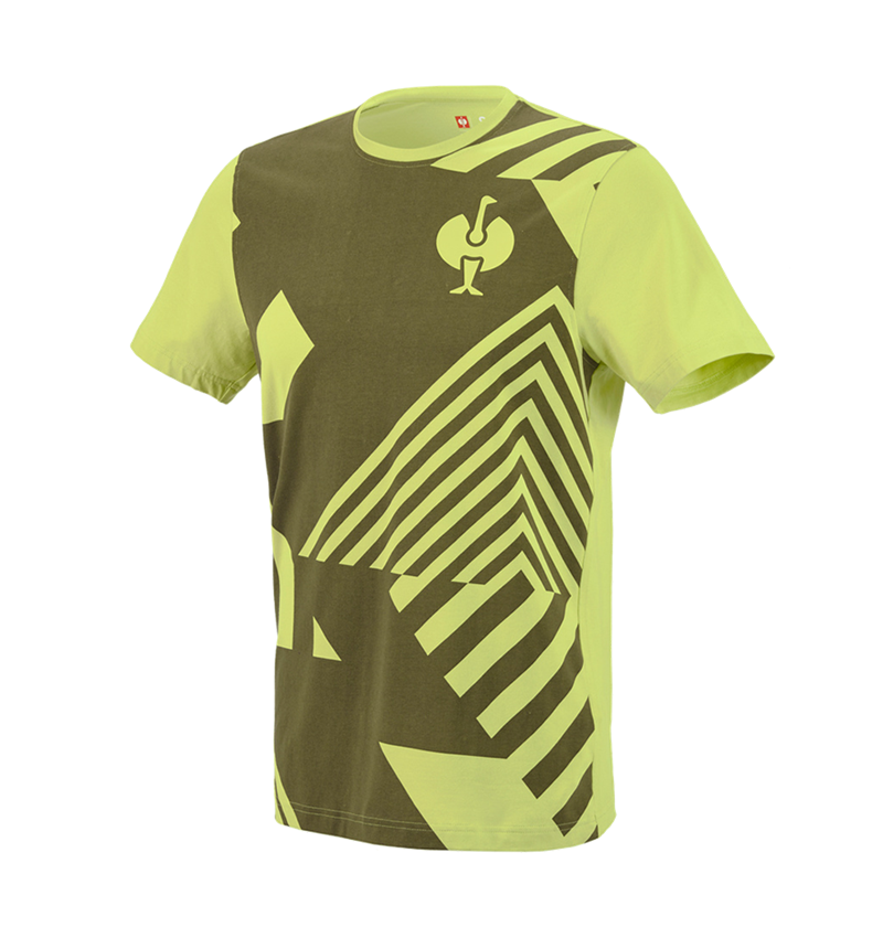 Trička, svetry & košile: Tričko e.s.trail graphic + jalovcová zelená/citronově zelená 2