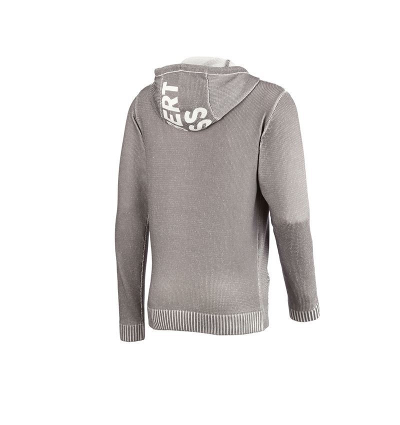 Trička, svetry & košile: Pletený svetr s kapucí e.s.iconic + delfíní šedá 5