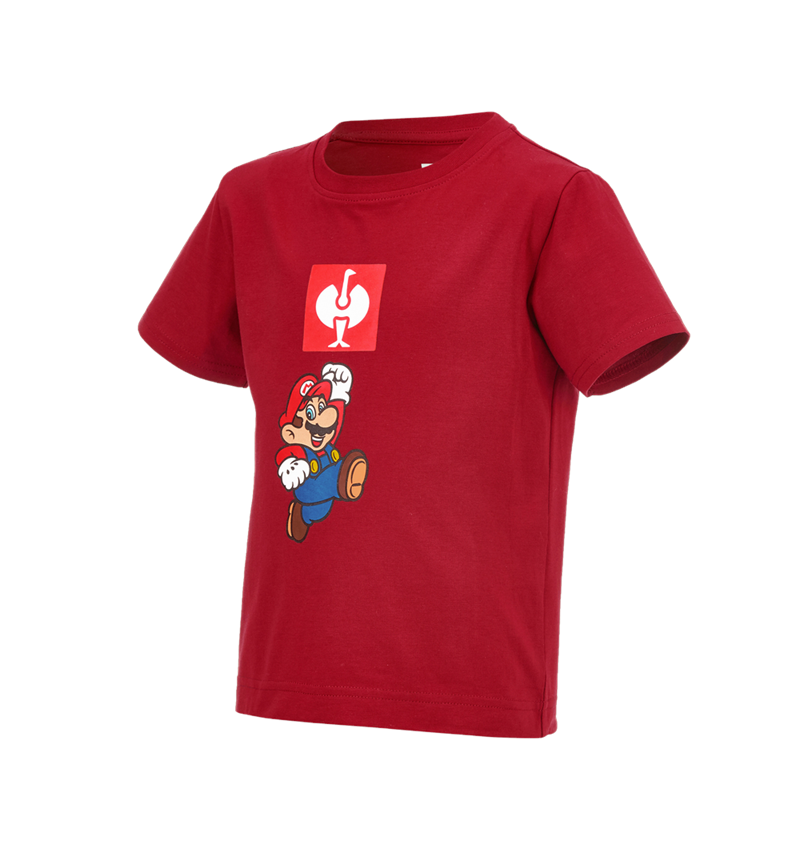 Trička | Svetry | Košile: Dětské triko Super Mario + ohnivě červená 2