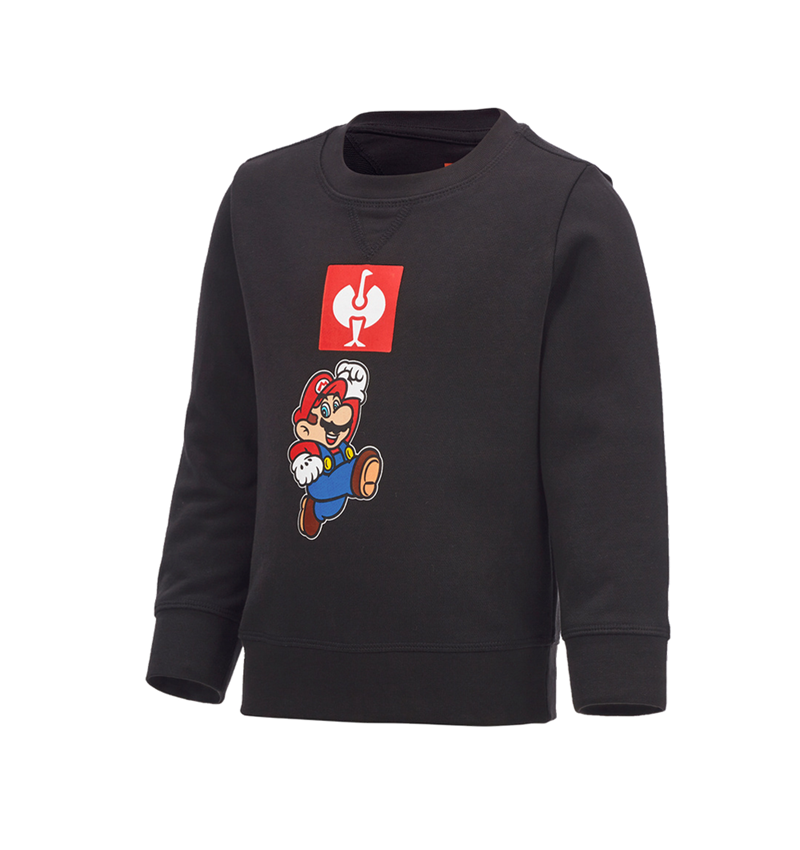 Trička | Svetry | Košile: Dětská mikina Super Mario + černá 1