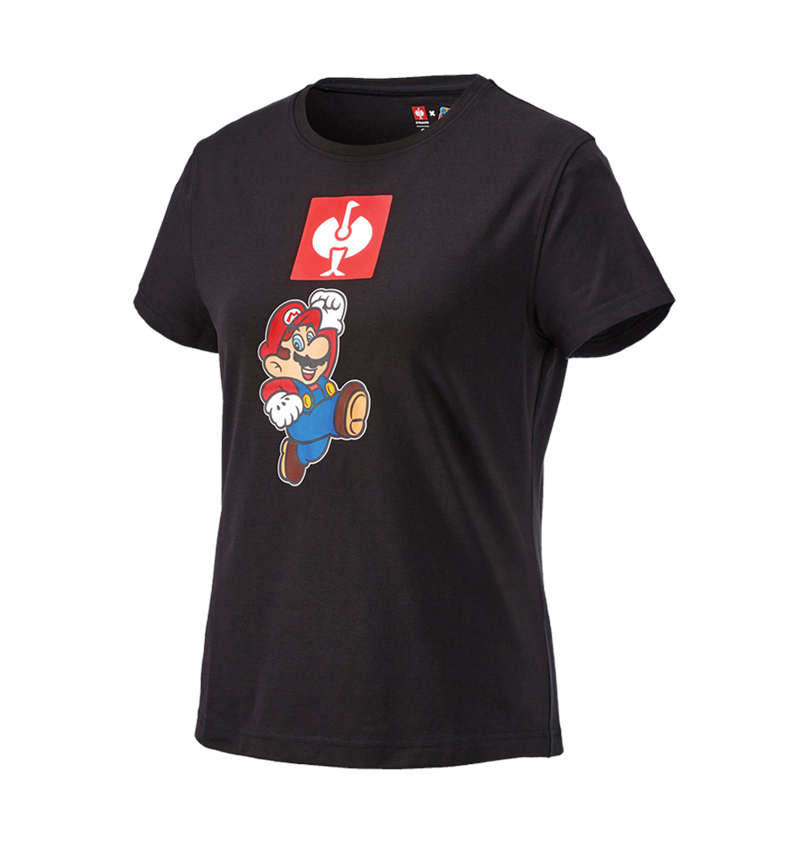 Trička | Svetry | Košile: Dámské triko Super Mario + černá 2