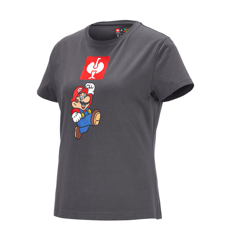 Trička | Svetry | Košile: Dámské triko Super Mario + antracit 1