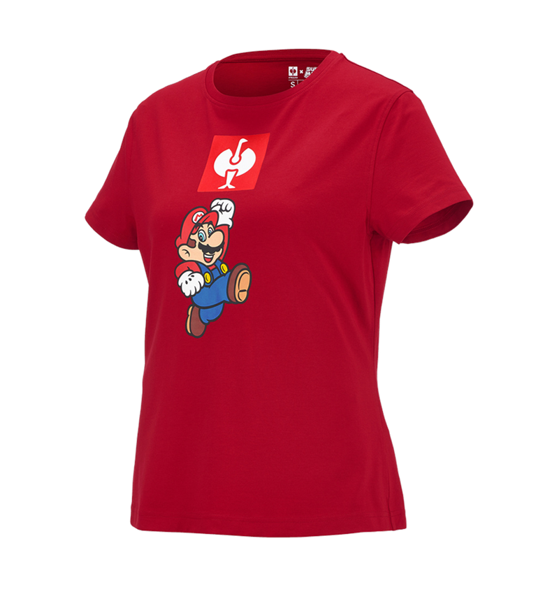 Trička | Svetry | Košile: Dámské triko Super Mario + ohnivě červená 1
