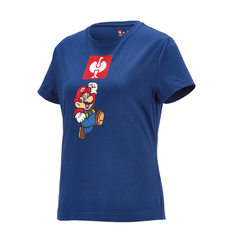 Trička | Svetry | Košile: Dámské triko Super Mario + alkalická modrá 1