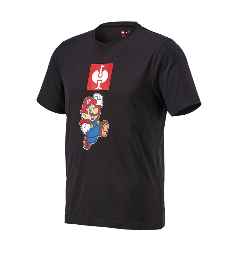 Trička, svetry & košile: Pánské triko Super Mario + černá 1