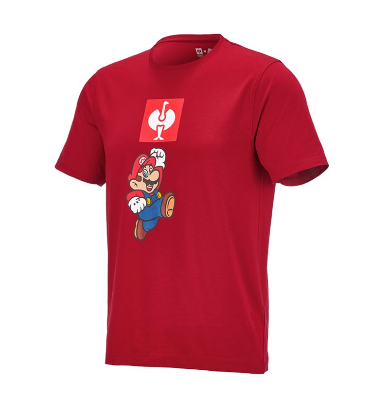 Trička, svetry & košile: Pánské triko Super Mario + ohnivě červená 2