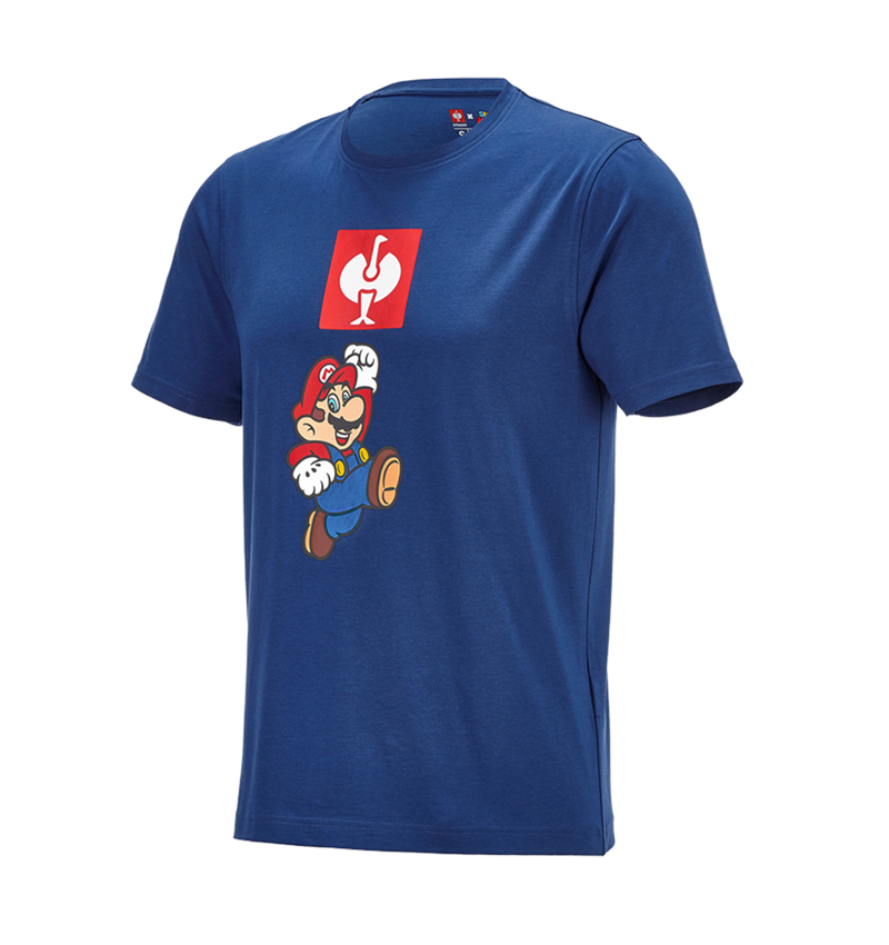 Trička, svetry & košile: Pánské triko Super Mario + alkalická modrá 4