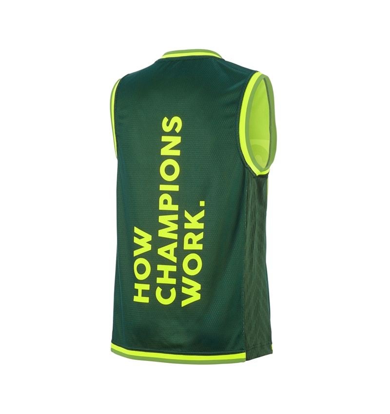 Trička, svetry & košile: Funkční tank triko e.s.ambition + zelená/výstražná žlutá 8