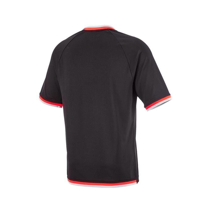Trička, svetry & košile: Funkční-triko e.s.ambition + černá/výstražná červená 7