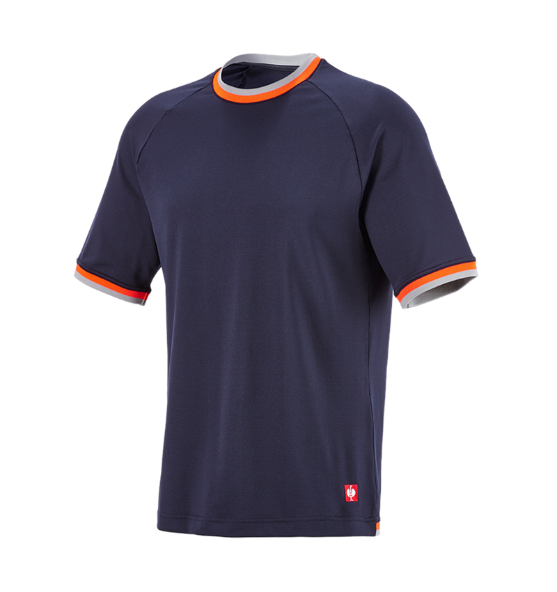 Trička, svetry & košile: Funkční-triko e.s.ambition + tmavomodrá/výstražná oranžová 8