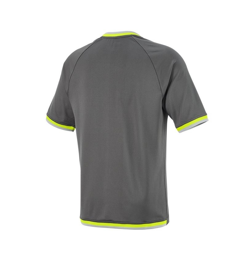 Oděvy: Funkční-triko e.s.ambition + antracit/výstražná žlutá 7
