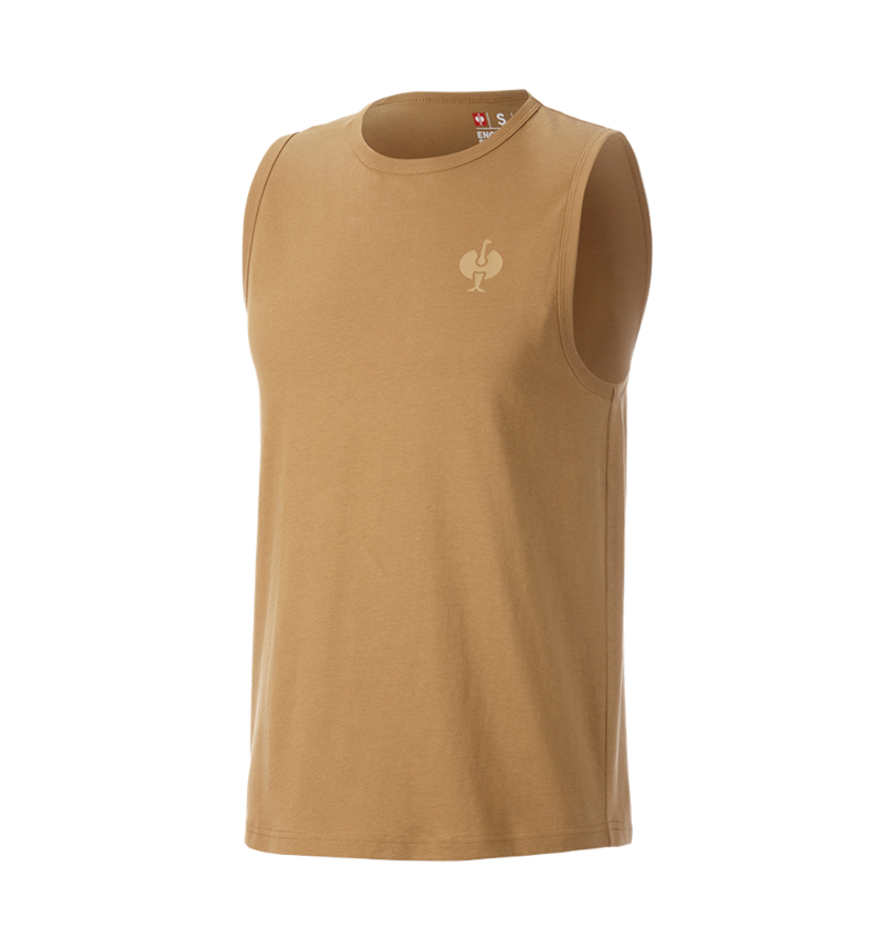 Trička, svetry & košile: Atletické tričko e.s.iconic + mandlově hnědá