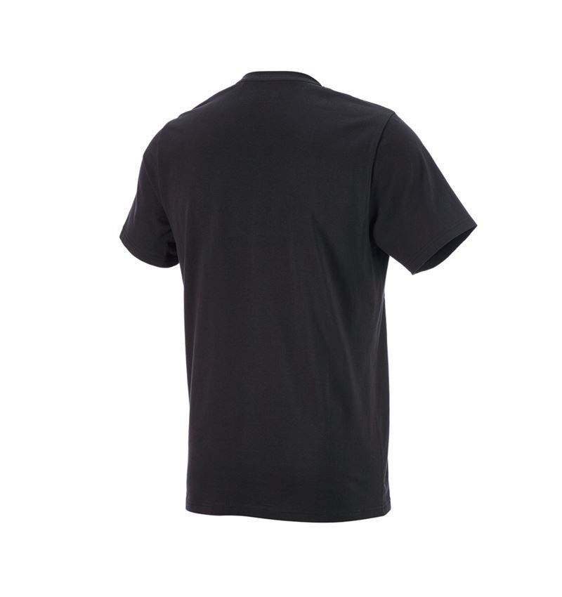 Trička, svetry & košile: e.s. Tričko strauss works + černá/bílá 3
