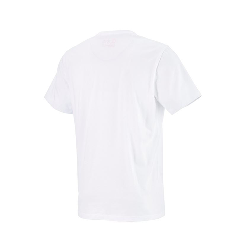 Trička, svetry & košile: e.s. Tričko strauss works + bílá 1