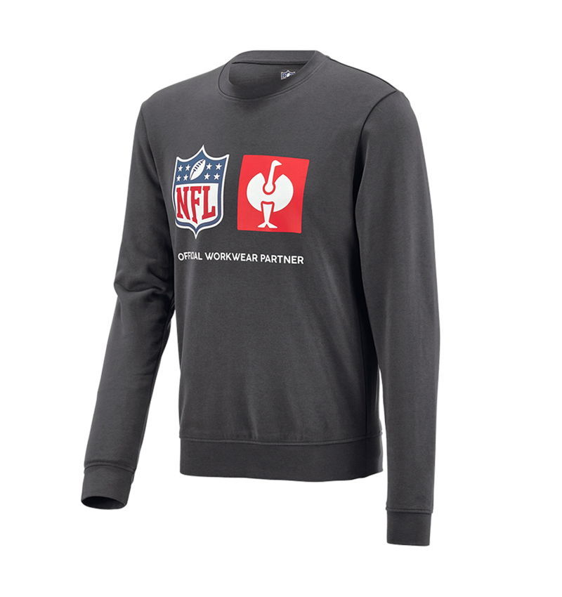 Trička, svetry & košile: NFL Sweatshirt cotton + karbonová šedá 4