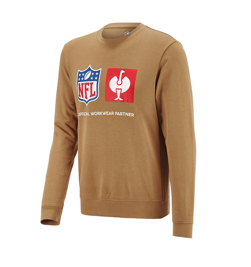 Trička, svetry & košile: NFL Sweatshirt cotton + mandlově hnědá 3