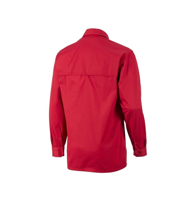 Trička, svetry & košile: Pracovní košile e.s.classic, dlouhý rukáv + červená 1