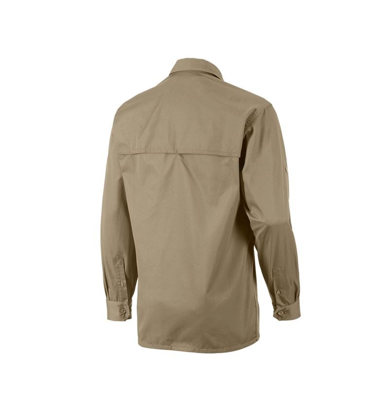 Trička, svetry & košile: Pracovní košile e.s.classic, dlouhý rukáv + khaki 1