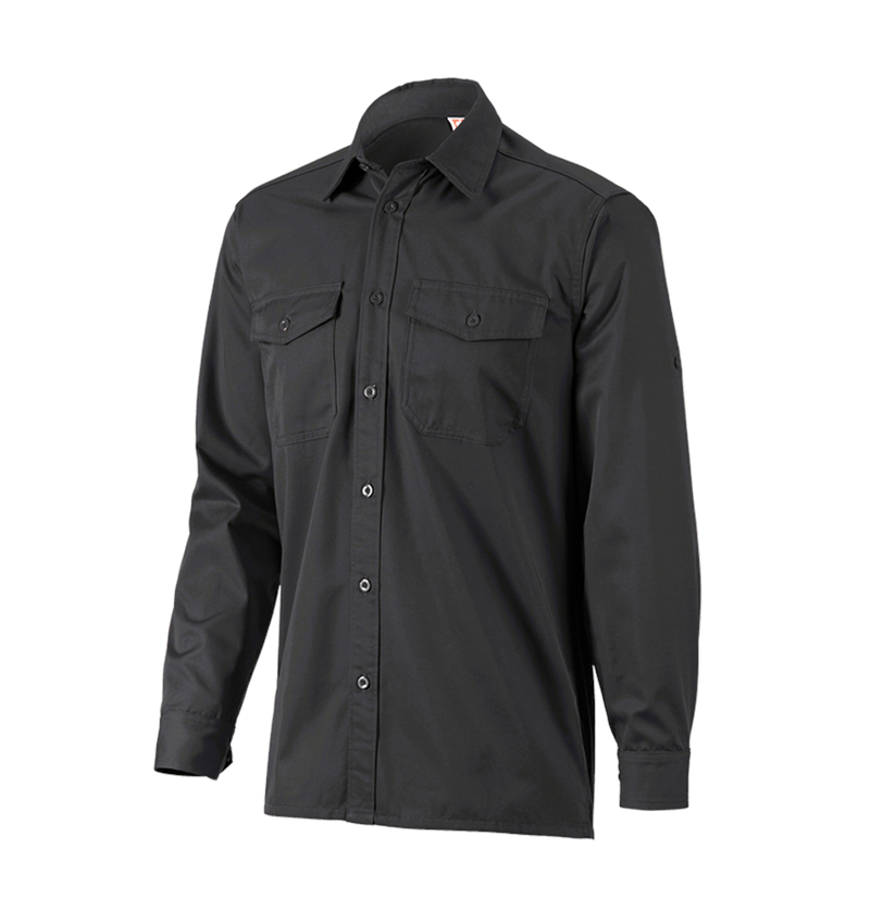 Trička, svetry & košile: Pracovní košile e.s.classic, dlouhý rukáv + černá 2