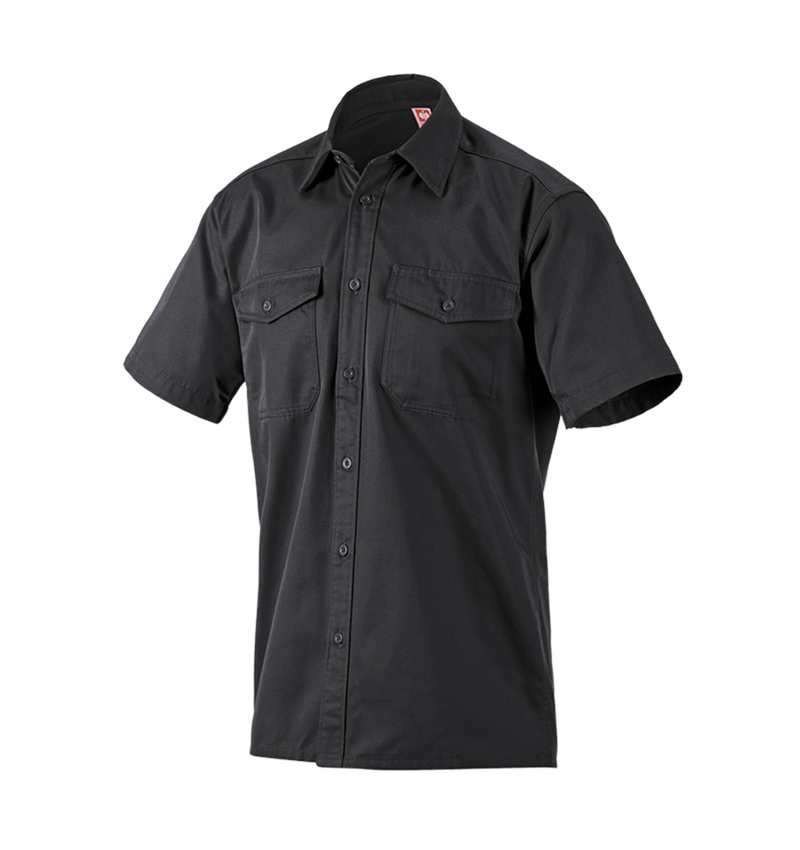 Trička, svetry & košile: Pracovní košile e.s.classic, krátký rukáv + černá 2