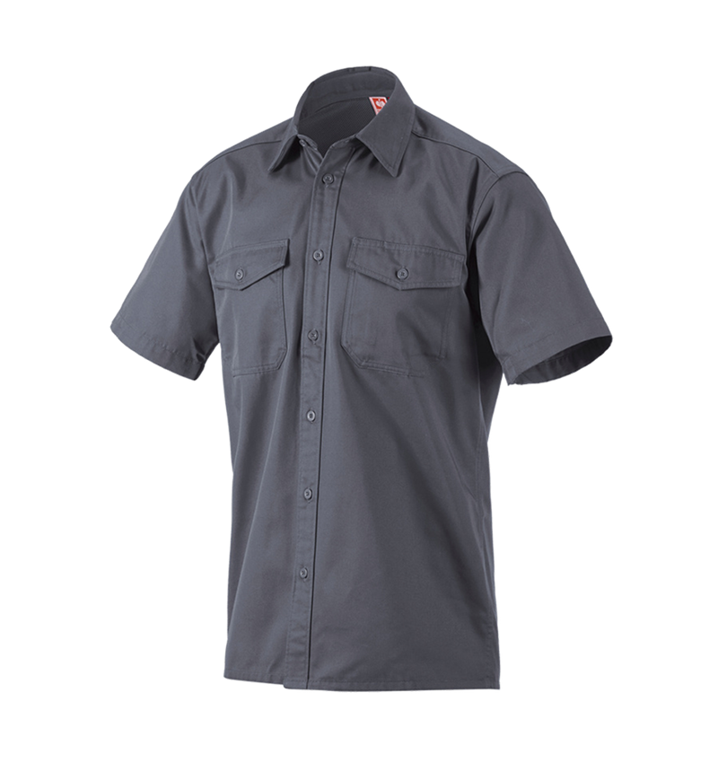 Trička, svetry & košile: Pracovní košile e.s.classic, krátký rukáv + šedá 2