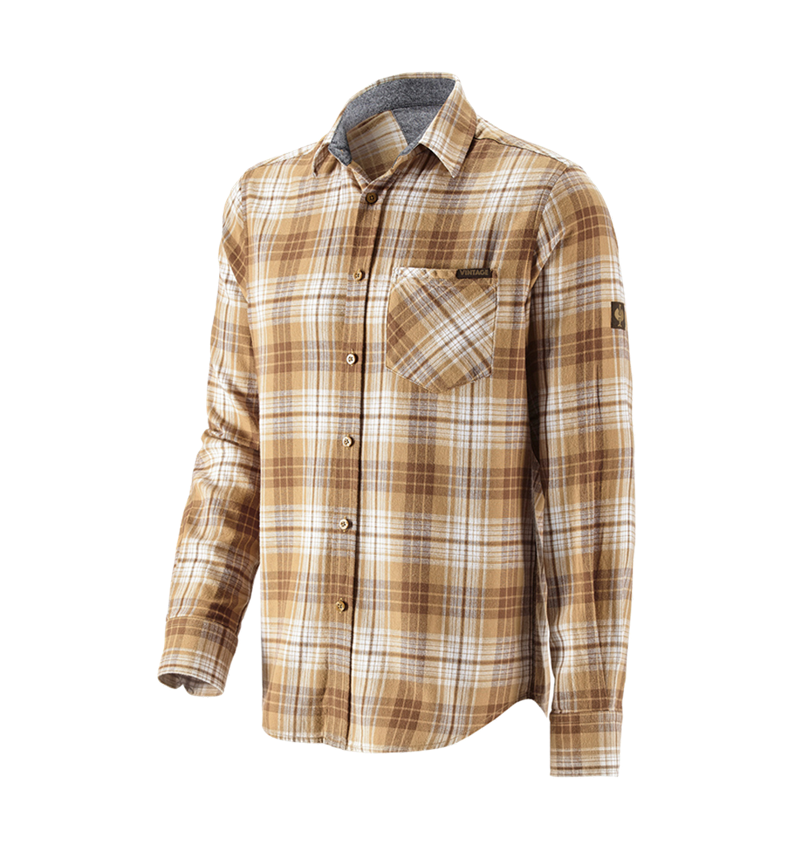Trička, svetry & košile: Kostkovaná košile e.s.vintage + sépiová károvaná 2