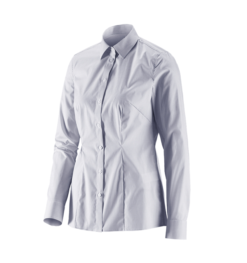 Trička | Svetry | Košile: e.s. Halena pro podnikání cotton str. regular fit + mlhavě šedá károvaná 2
