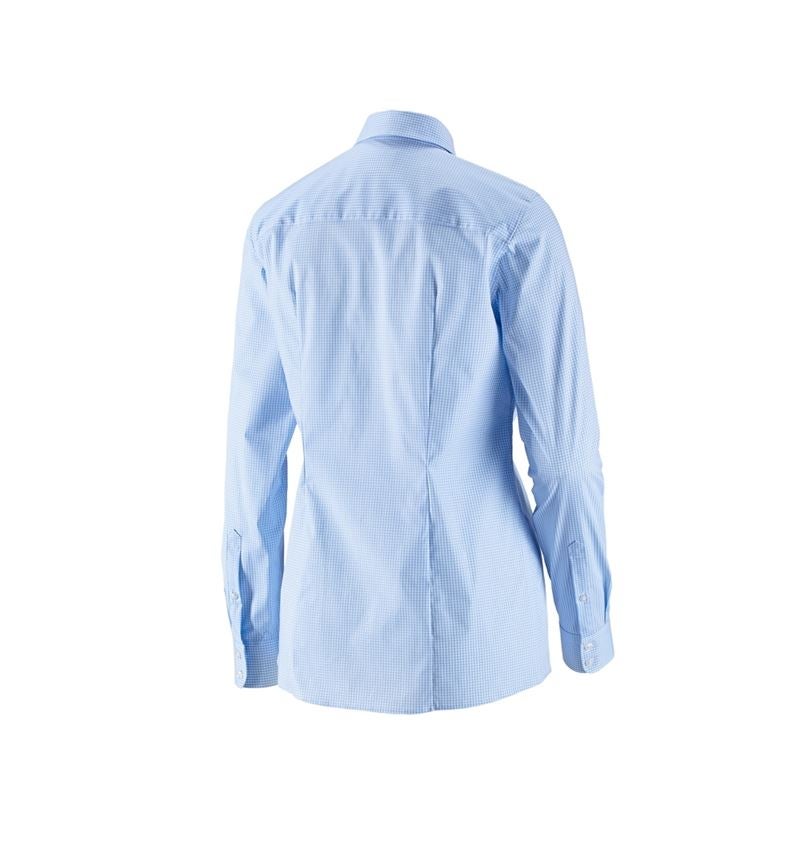 Trička | Svetry | Košile: e.s. Halena pro podnikání cotton str. regular fit + mrazivě modrá károvaná 3