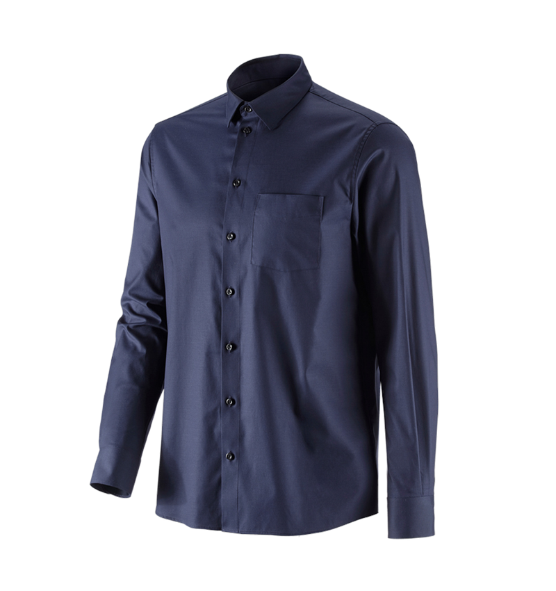 Trička, svetry & košile: e.s. Business košile cotton stretch, comfort fit + tmavomodrá 4