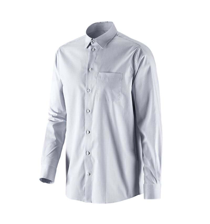 Trička, svetry & košile: e.s. Business košile cotton stretch, comfort fit + mlhavě šedá károvaná 4