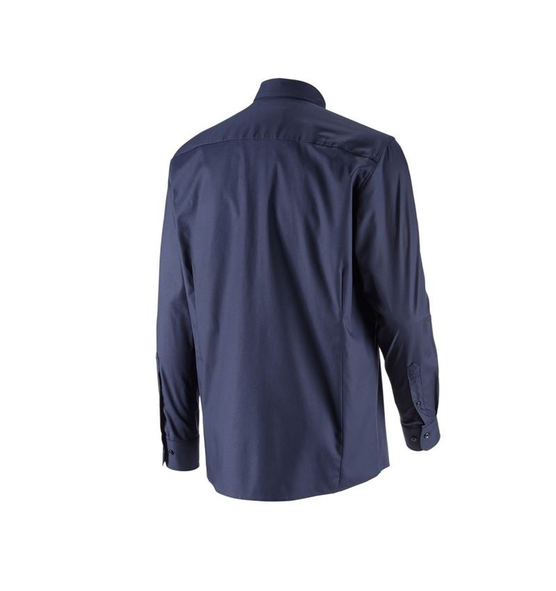 Trička, svetry & košile: e.s. Business košile cotton stretch, comfort fit + tmavomodrá 5