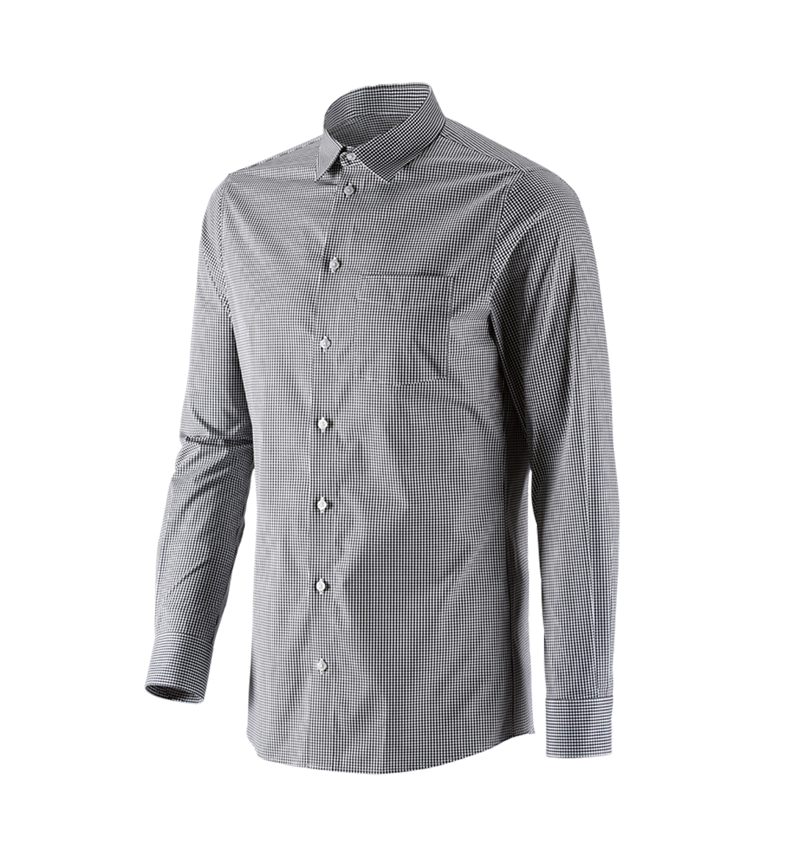 Trička, svetry & košile: e.s. Business košile cotton stretch, slim fit + černá károvaná 5
