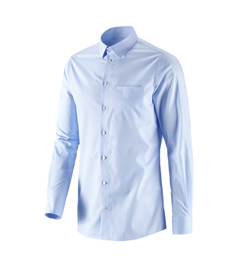 Trička, svetry & košile: e.s. Business košile cotton stretch, slim fit + mrazivě modrá károvaná 4