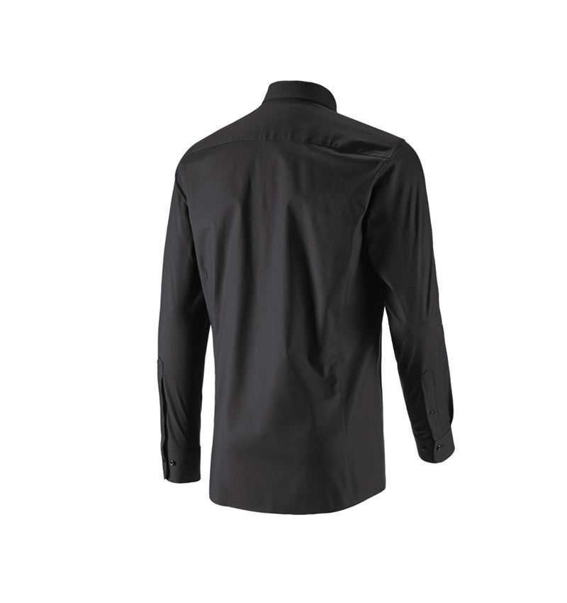 Trička, svetry & košile: e.s. Business košile cotton stretch, slim fit + černá 5