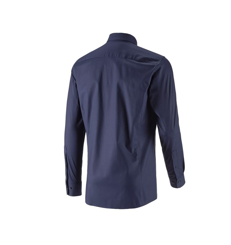 Trička, svetry & košile: e.s. Business košile cotton stretch, slim fit + tmavomodrá 5