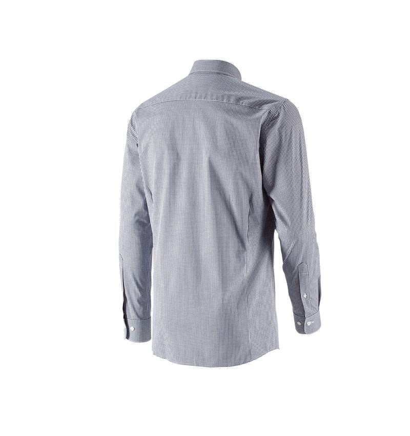 Trička, svetry & košile: e.s. Business košile cotton stretch, slim fit + tmavomodrá károvaná 3